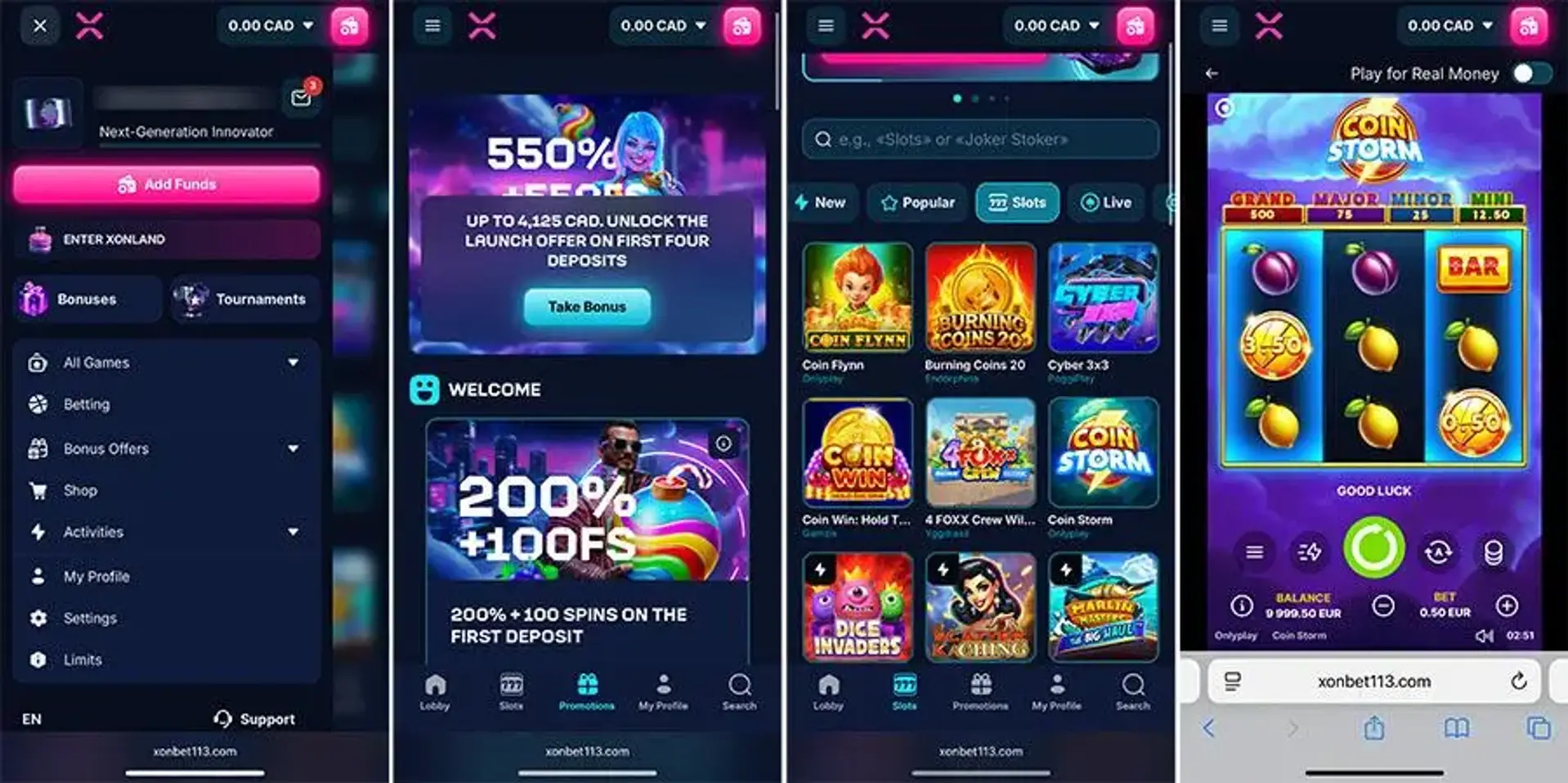 Xon Bet App Funktionen